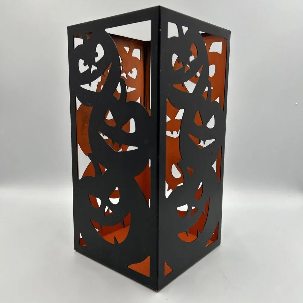 Yankee Candle 2017 Halloween All Hallows Eve Jack O Lantern Metal Candle Holder